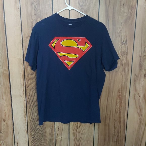Large Blue DC Superman Graphic T-Shirt - Picture 1 of 3